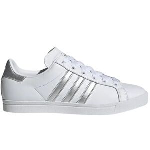 New Adidas Originals Coast Star Women's White and Silver Sneakers EE6521 size 7
